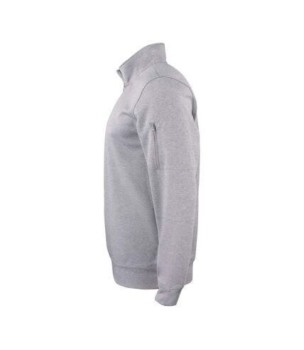 Clique Unisex Adult Basic Active Quarter Zip Sweatshirt (Grey Melange)