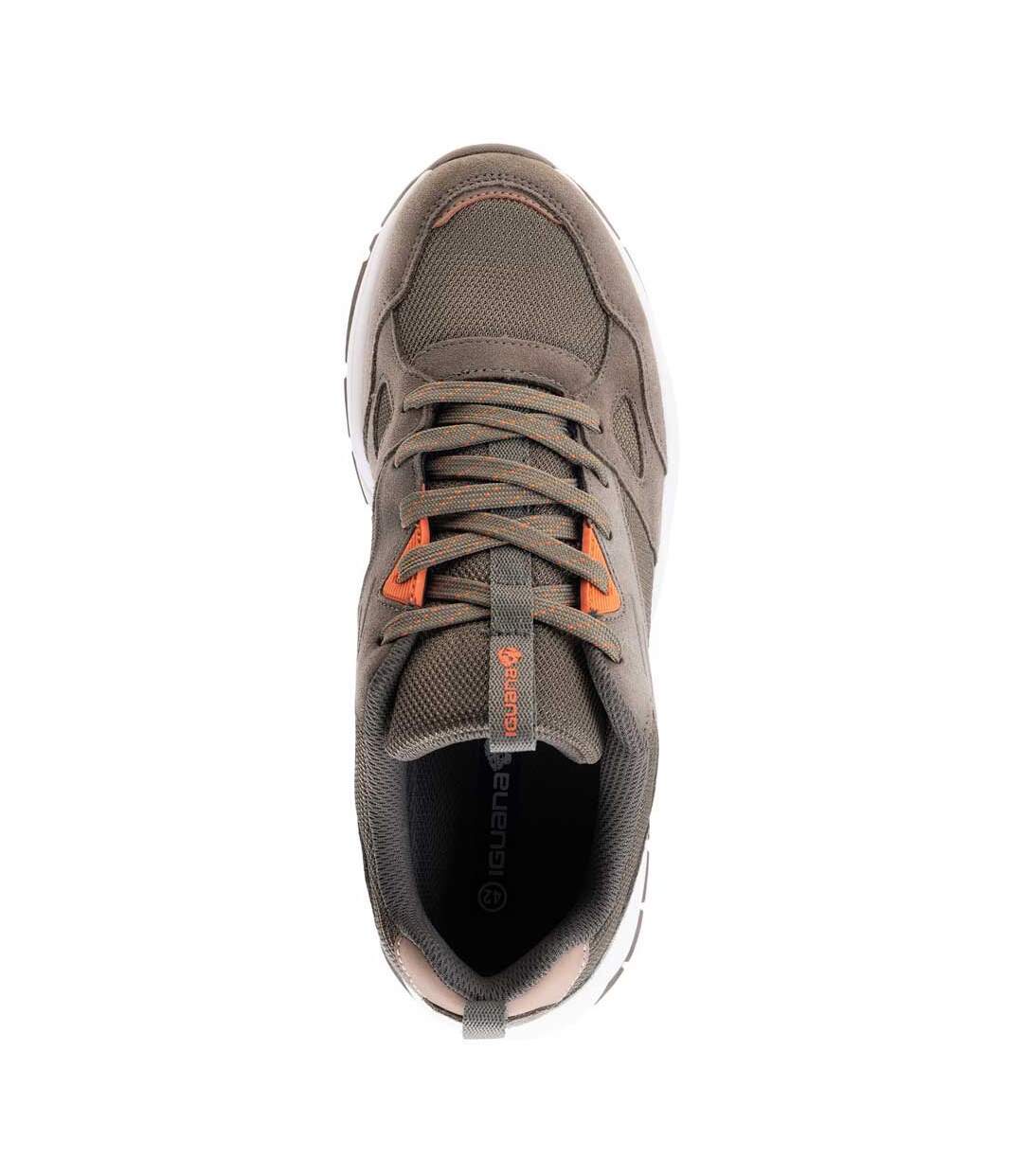 Baskets onavy homme kaki / kaki foncé / orange Iguana-4