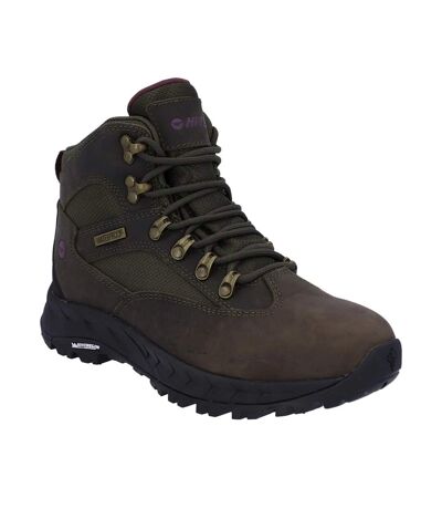 Womens/ladies euro trail boots khaki green Hi-Tec