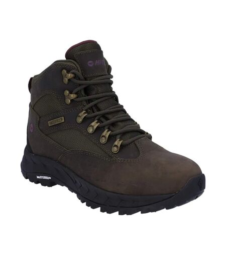 Bottines euro trail femme vert kaki Hi-Tec