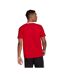 T-shirt Style Bloc De Couleur Essentials Homme Blanc Rouge Adidas-3