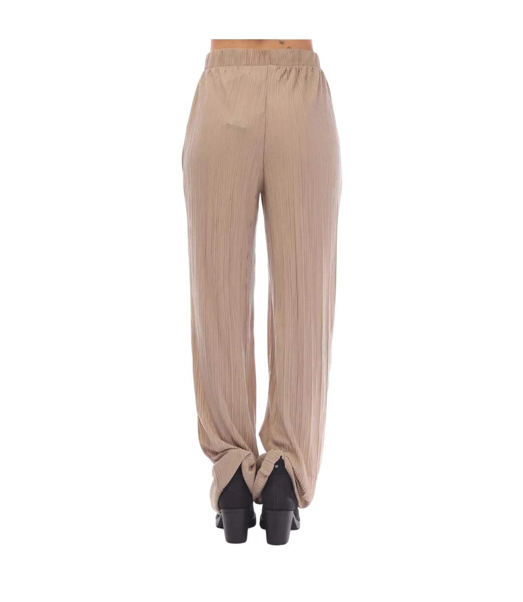 Womens/ladies cira plisse trousers mink Vero Moda-2