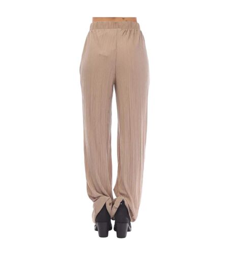 Womens/ladies cira plisse trousers mink Vero Moda