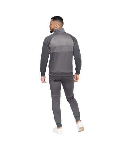 Mens mebride tricot tracksuit grey Duck and Cover