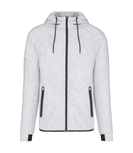 Mens performance hooded jacket ash heather Proact