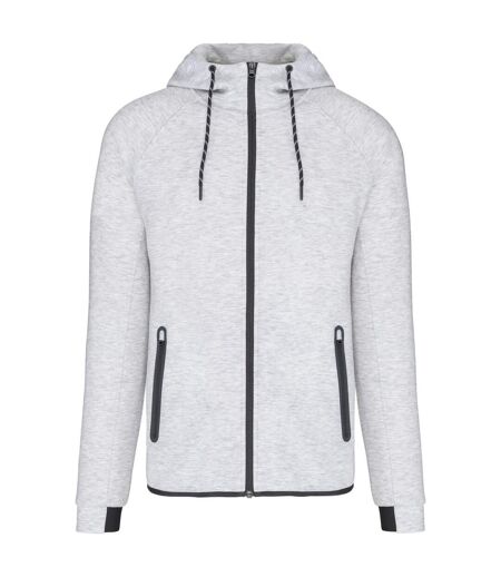 Mens performance hooded jacket ash heather Proact