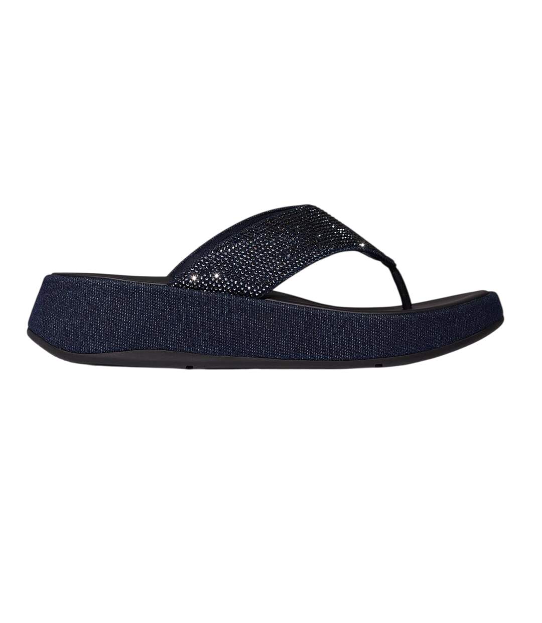 Sandales F-mode Hotfix Femme Bleu Foncé FitFlop-1