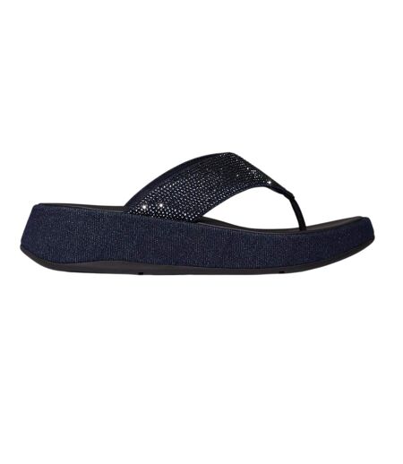 Sandales F-mode Hotfix Femme Bleu Foncé FitFlop