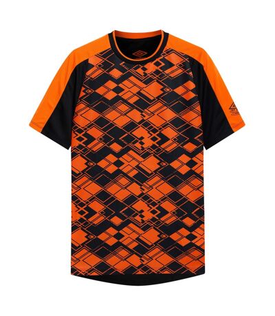 Mens pro graphic training football jersey black/dragon fire Umbro