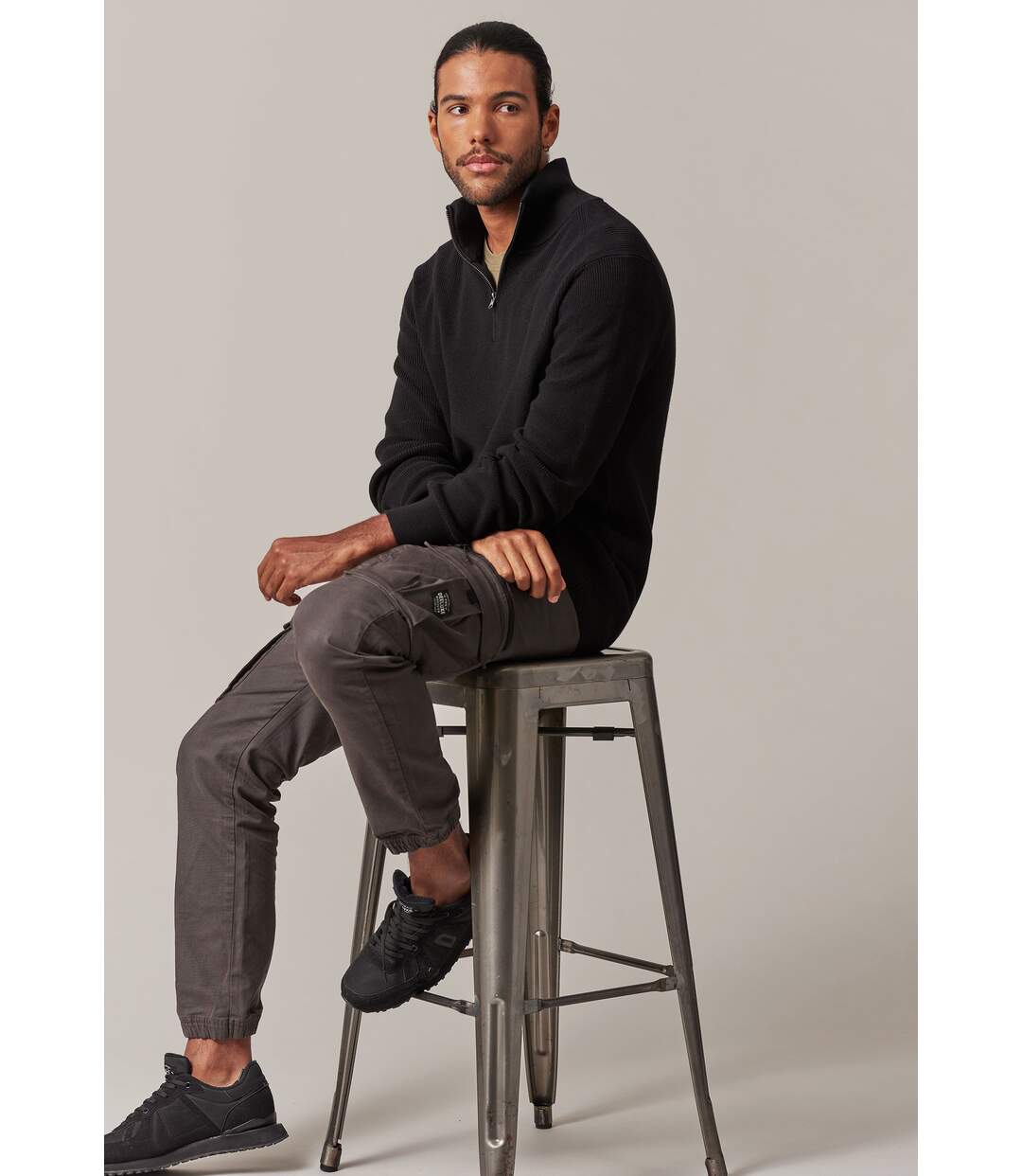Pull chaud avec col montant zippé EVERY-3