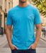 CHALLENGER TEE3007D - Tee-shirt imprimé manches courtes en pur coton jersey respirant-1