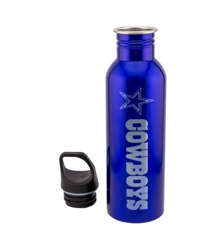 Dallas Cowboys Stainless Steel Water Bottle (Vibrant Blue/Silver) (One Size) - UTTA11756
