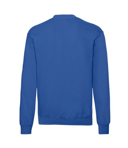 Mens classic drop shoulder sweatshirt royal blue Fruit of the Loom