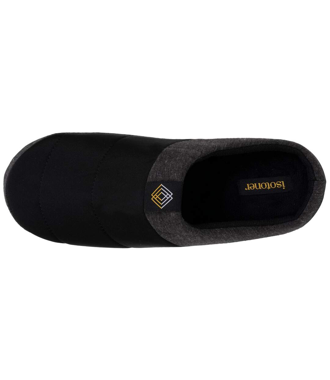 Isotoner Chaussons extra-light Mules homme nylon, semelle gomme ultra souple-2