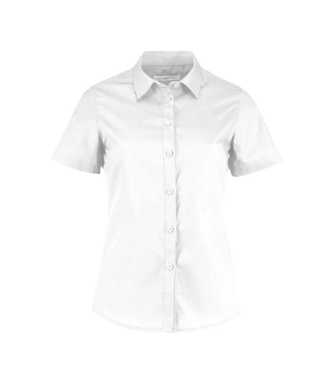 Chemisier Manches Courtes Femme Blanc Kustom Kit-1