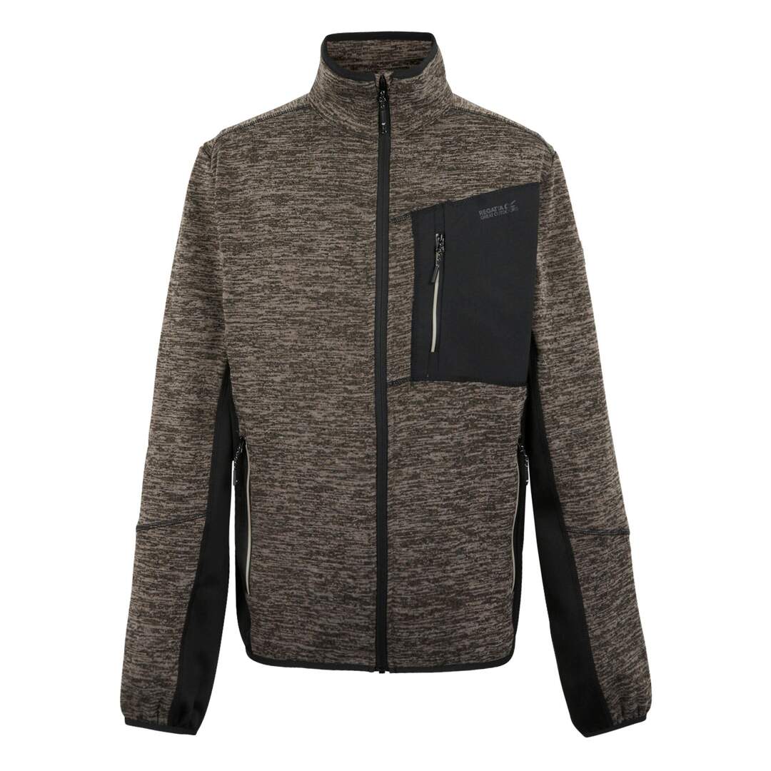 Veste polaire baslinn homme noir / marron chiné Regatta-1