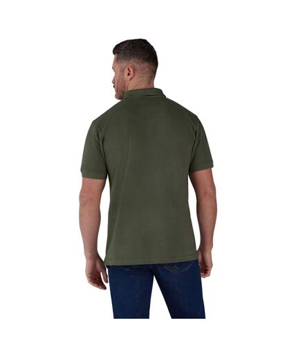 Polo bio classique pour hommes vert militaire Raging Bull