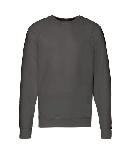 Sweat Manches Raglan Adulte Graphite Clair Fruit Of The Loom
