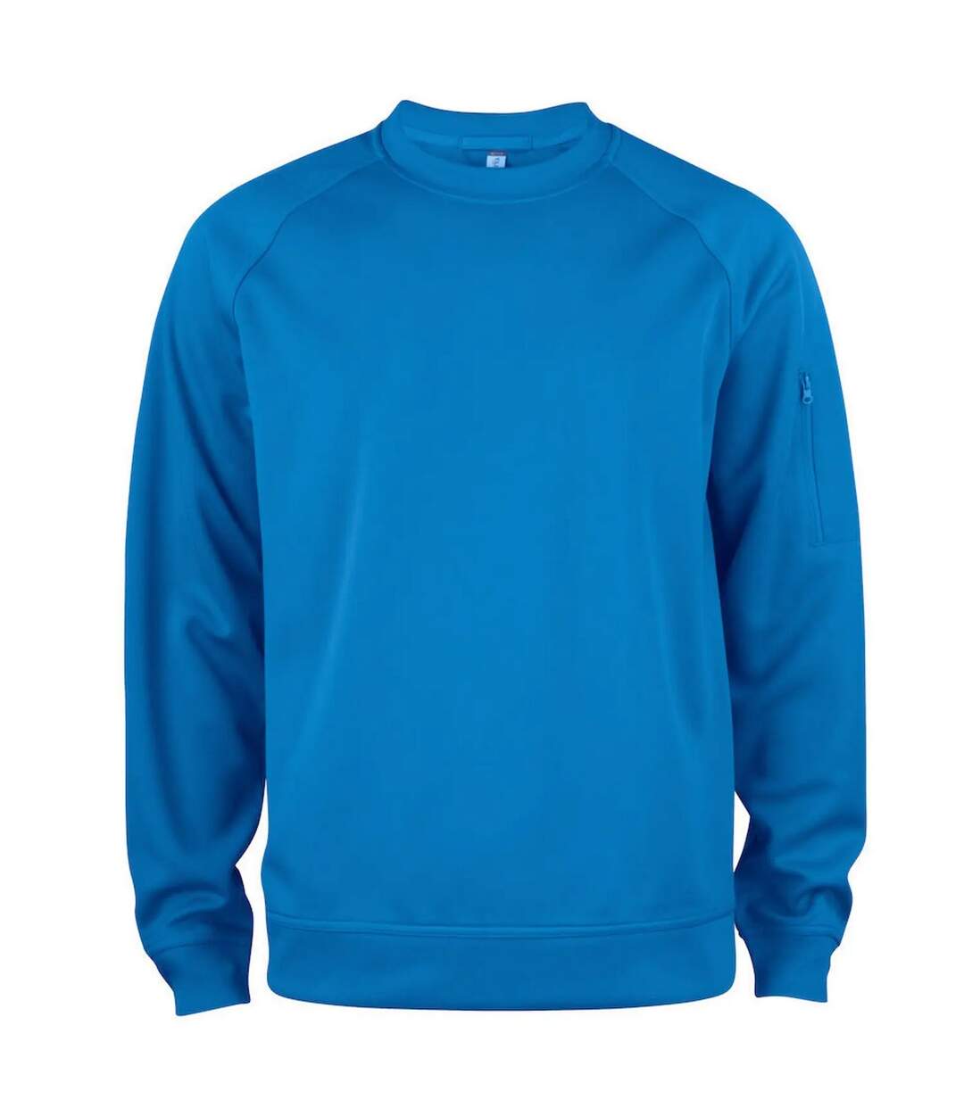 Sweat Manches Raglan Adulte Bleu Roi Clique-1