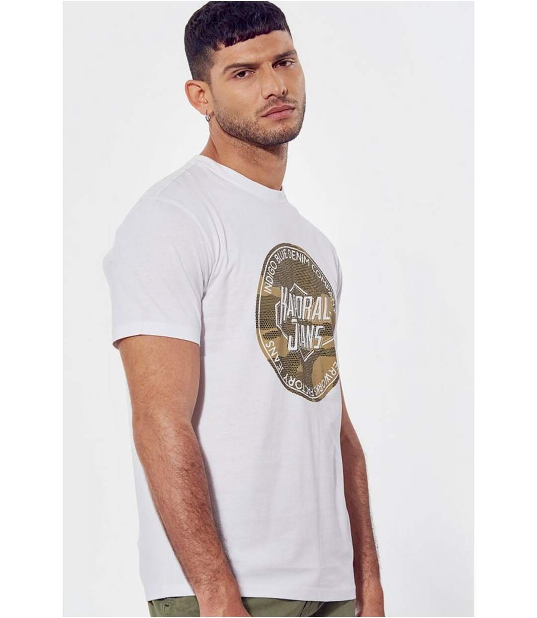 Tee shirt coton à logo printé  -  Kaporal - Homme-3