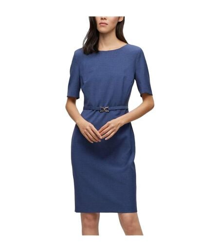 Robe Daleah Femme Bleu Hugo Boss