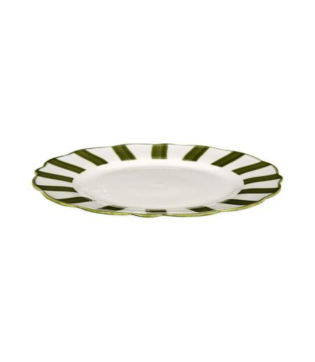 Lot de 6 Assiettes à Dessert Cleo 19cm Vert & Blanc