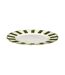 Lot de 6 Assiettes à Dessert Cleo 19cm Vert & Blanc-2