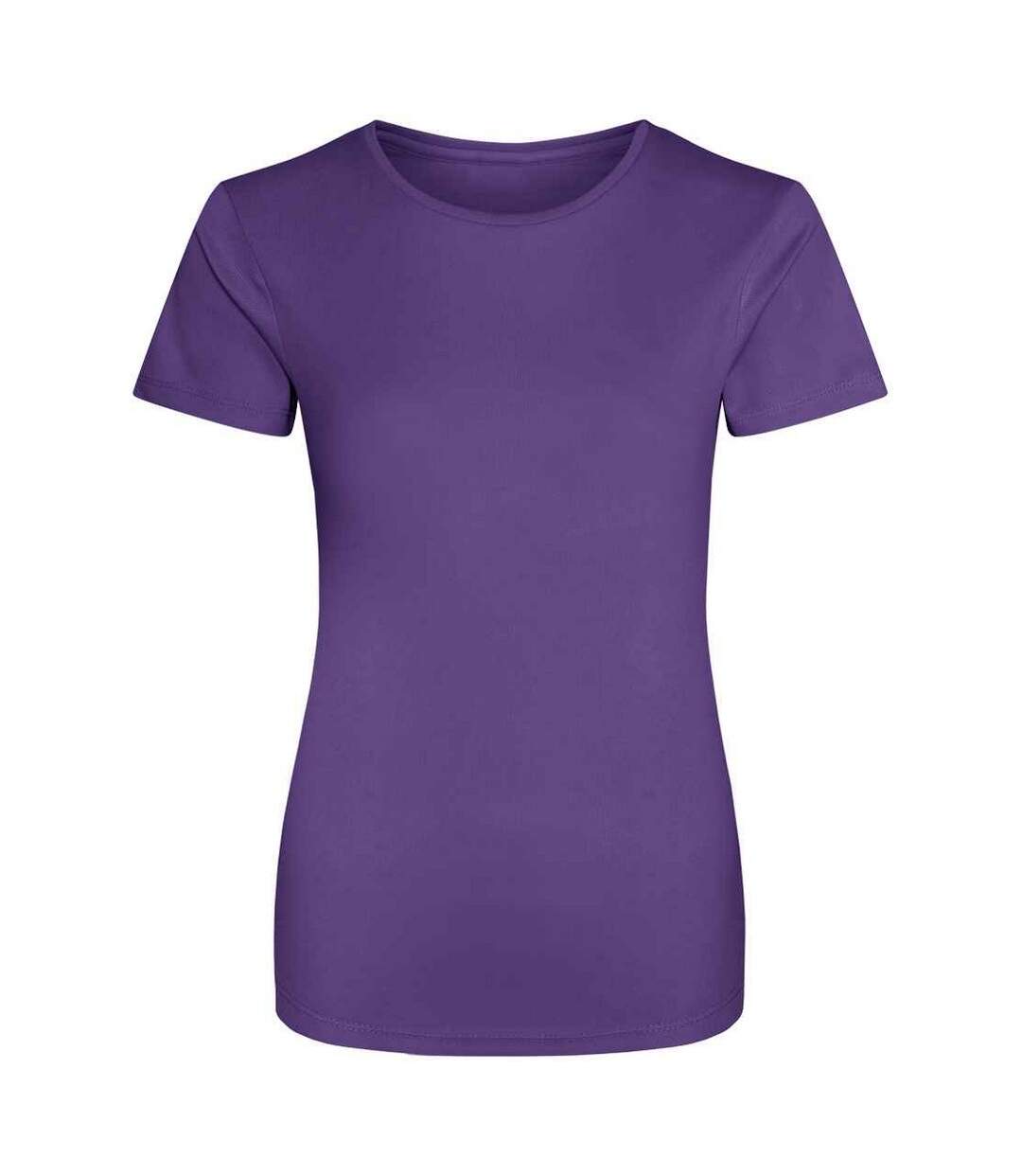 Just cool womens/ladies sports plain t-shirt purple AWDis-1