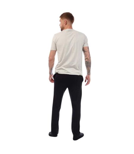 Mens Aderyn Cotton Loungewear Set Black Nicce