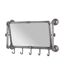 Patère Murale & Miroir Cervin 75cm Anthracite-1
