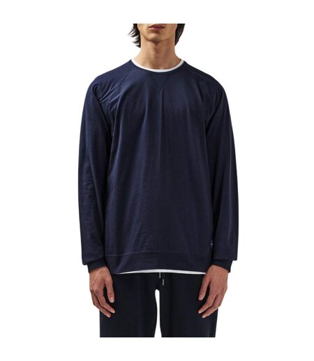 Mens Premium Cotton Lounge Sweatshirt Navy Paul Smith
