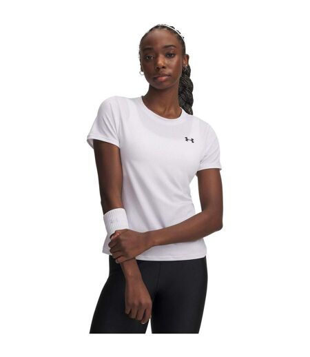 Womens/ladies Tech Mesh T-shirt White Black Under Armour