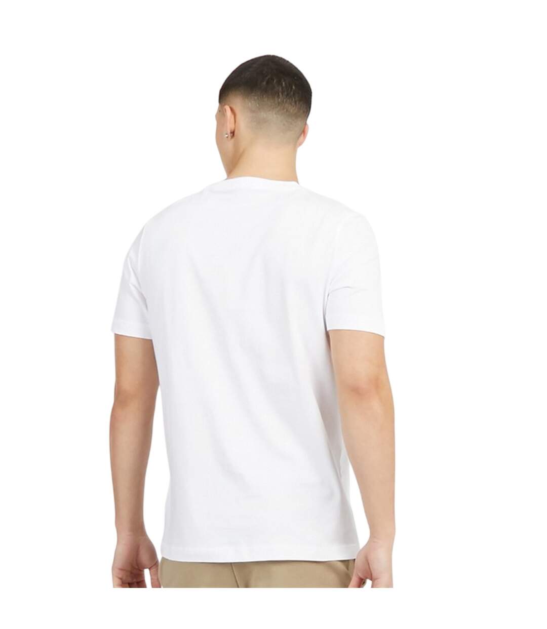 Mens Deluxe Regular T-shirt  White Puma-3
