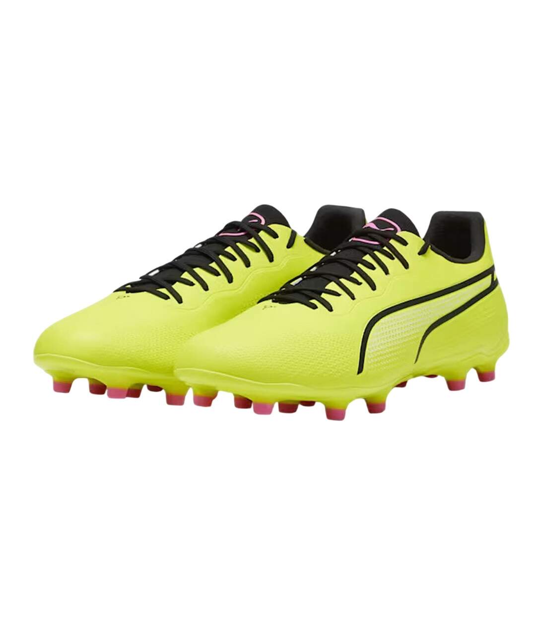 Chaussures De Foot Pour Terrain Ferme King Pro Homme Jaune Puma-1