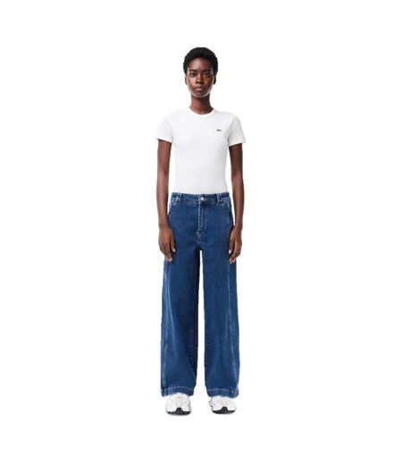 Womens/ladies Denim Relaxed Fit Jeans Medium Blue Lacoste