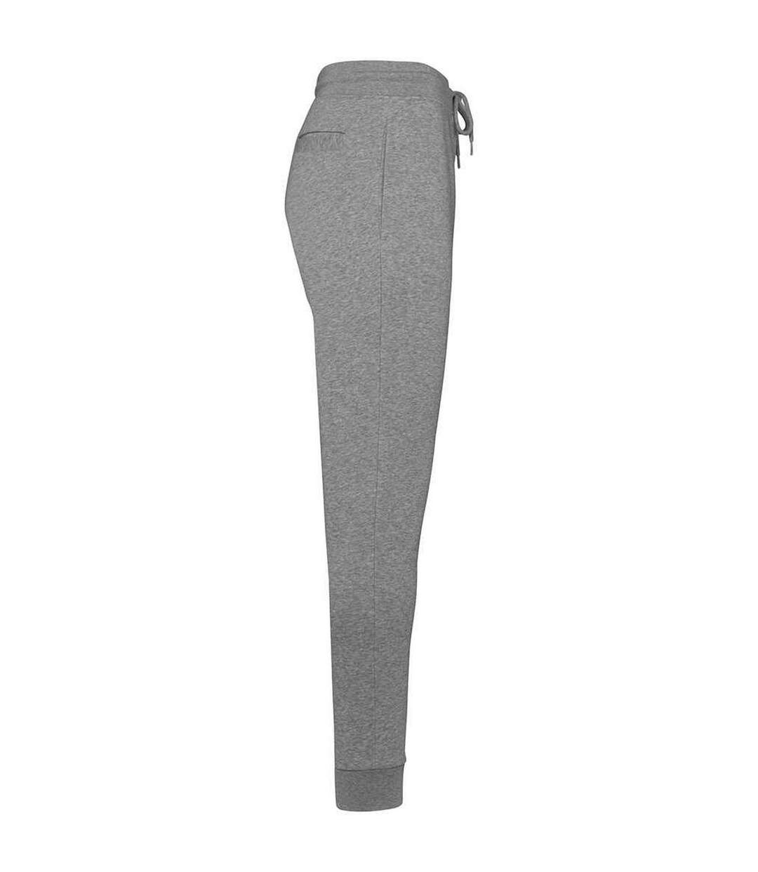 Pantalon de jogging homme gris clair chiné Native Spirit-3