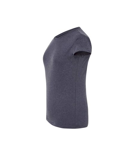 T-shirt Comfort Femme Bleu Denim Chiné JHK