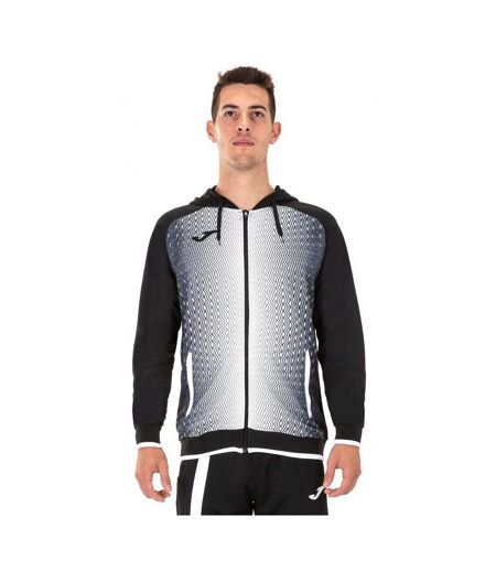 Veste À Capuche Supernova Homme Blanc Noir Joma