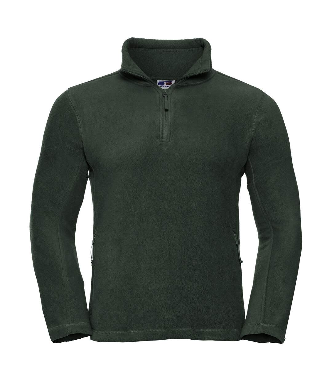 Polaire À Fermeture Zippée Homme Vert Bouteille Russell-1