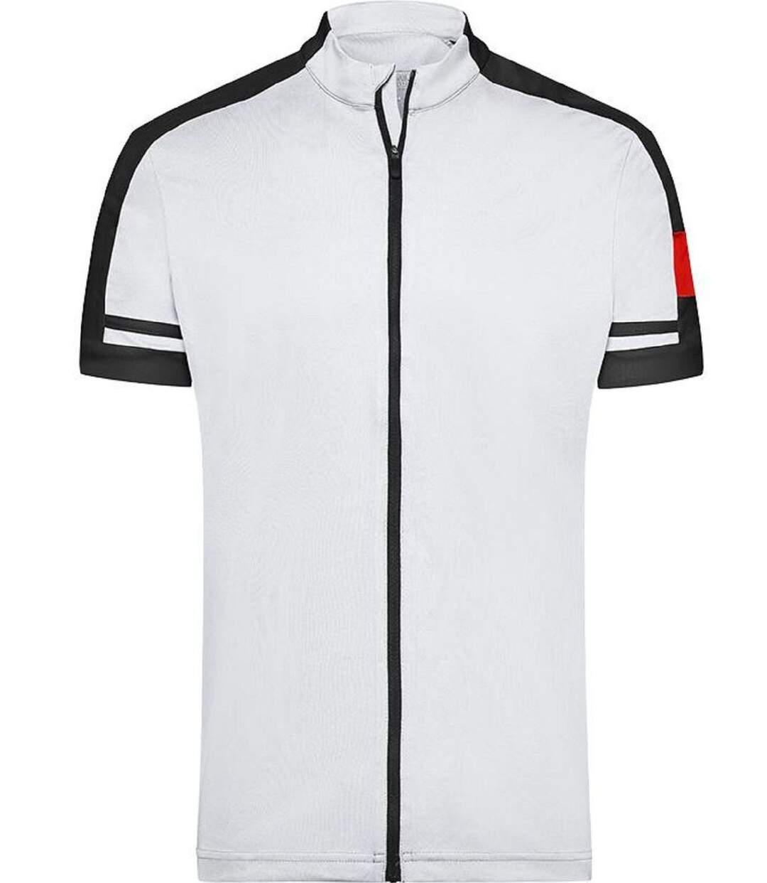 maillot cycliste zippé HOMME JN454 - blanc