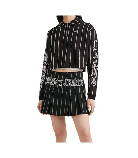 Sweat Motif/style Rayé Femme Noir Tommy Hilfiger