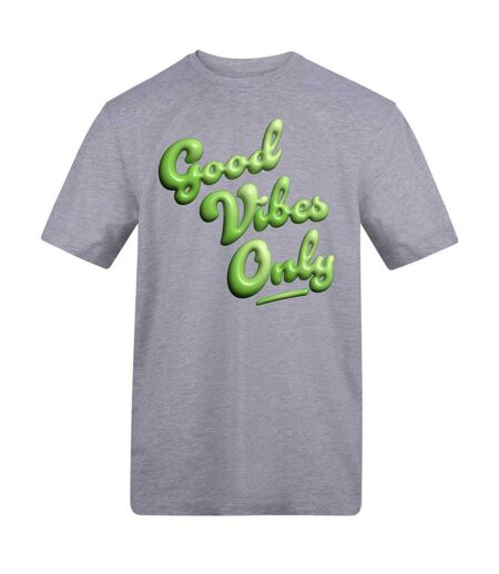 T-shirt Good Vibes Only Homme Gris AWD