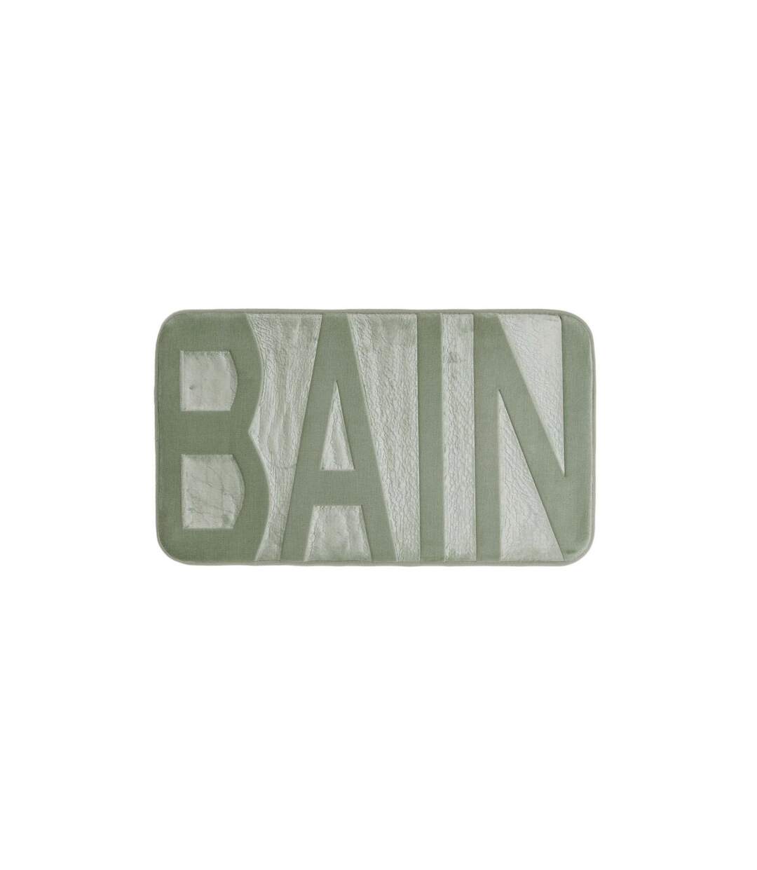 Tapis de Bain Microfibre Relief 45x75cm Sauge-1