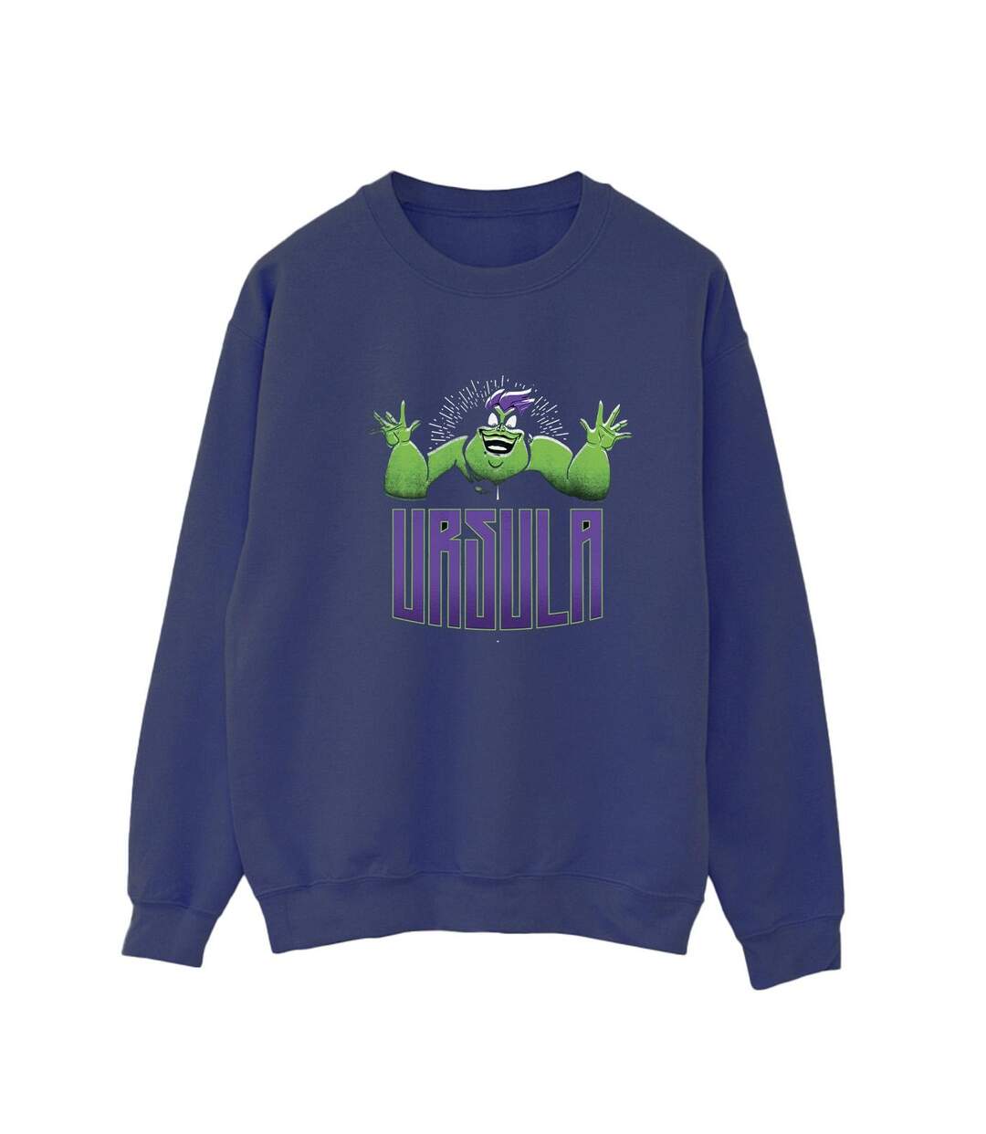 Disney Sweatshirt Vert Ursula Villains Femme/Ladies (Bleu marine) - UTBI42380-1