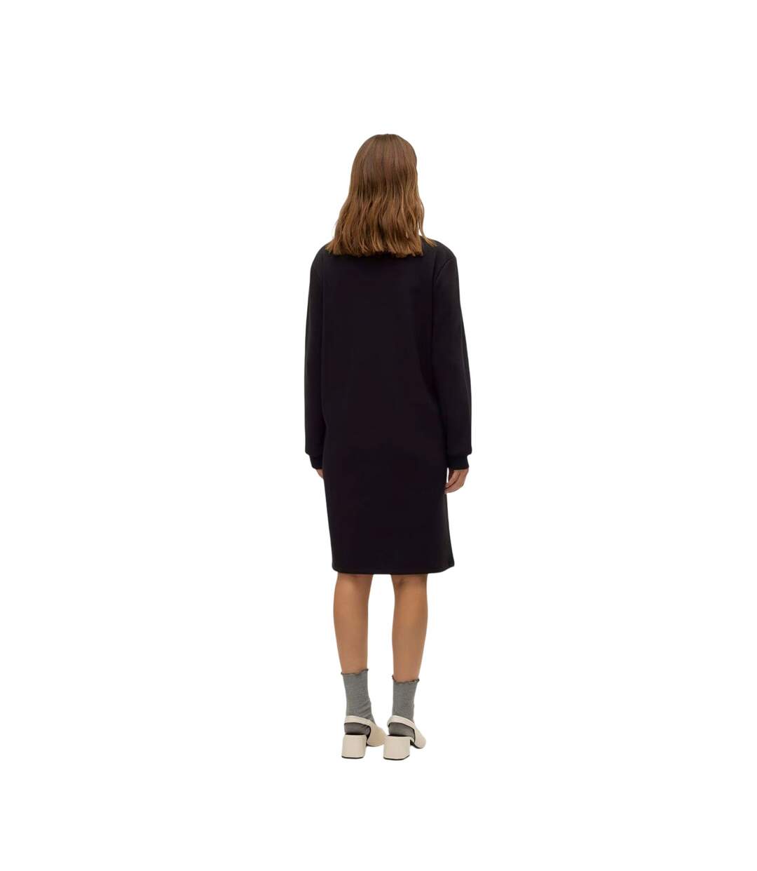 Robe Sweat Grossesse Femme Noir Mamalicious-3