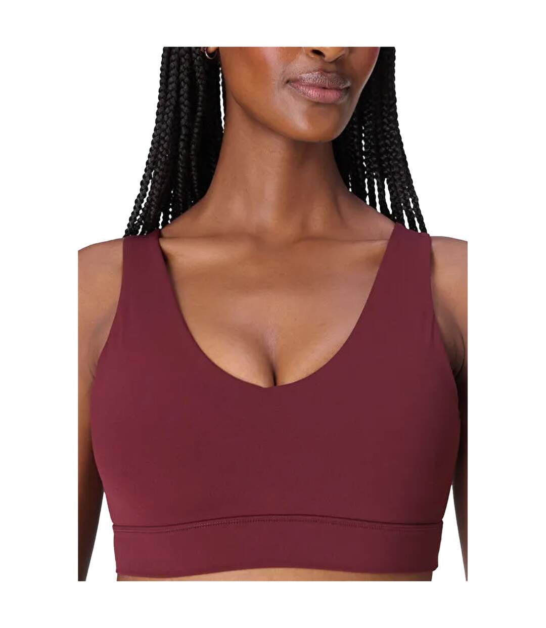Brassière De Sport Yoga Ultimate Studio Femme Rouge Grenat Sweaty Betty-4