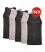 Débardeurs Motif/style Côtelé Homme Bleu Marine Charbon Noir Gris Keanu-2