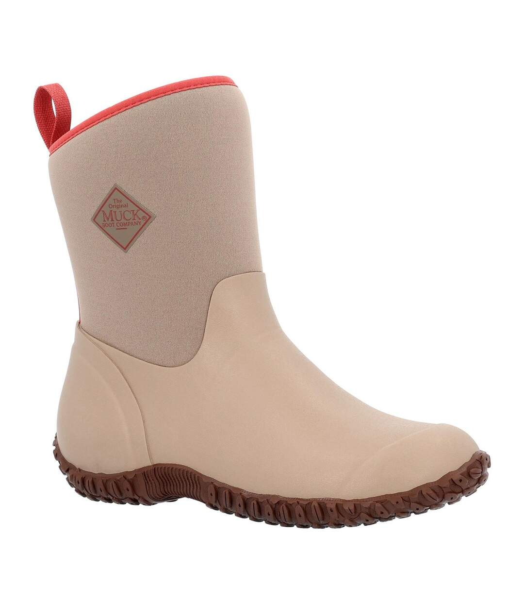 Womens/ladies muckster ii mid cut wellington boots tan Muck Boots-1