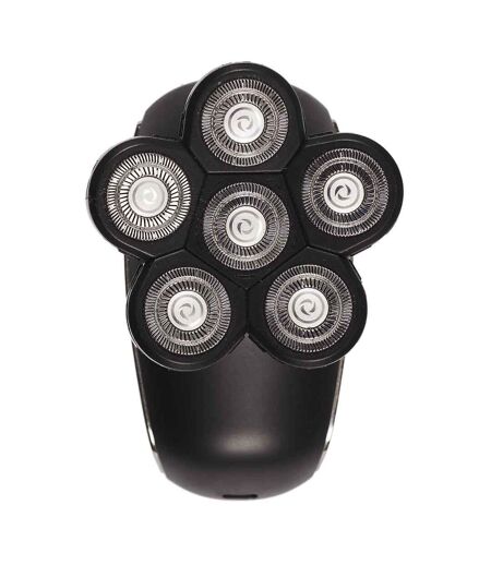 Rasoir avec 6 Têtes Flottantes USB 10cm Noir