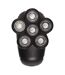 Rasoir avec 6 Têtes Flottantes USB 10cm Noir-2